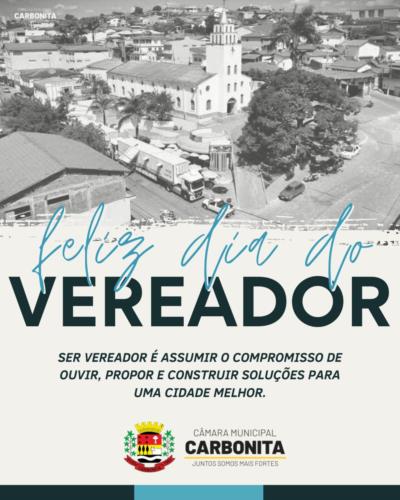 FELIZ DIA DO VEREADOR!