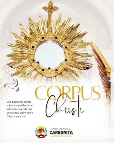 Feriado de Corpus Christi!